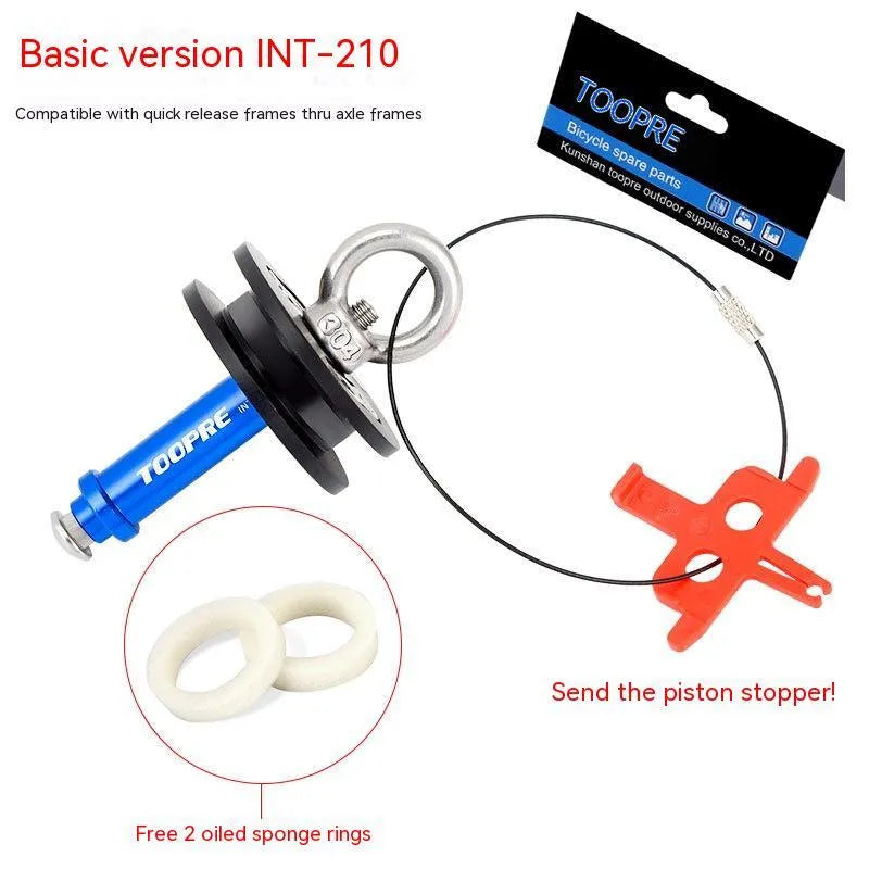 Aluminium bicycle chain holder tool in barrel shaft, basic, and quick release versions.