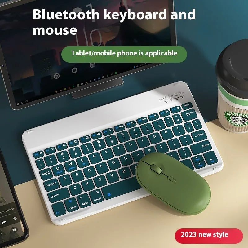 Compact Bluetooth keyboard for tablet with 78 keys in elegant white colour option