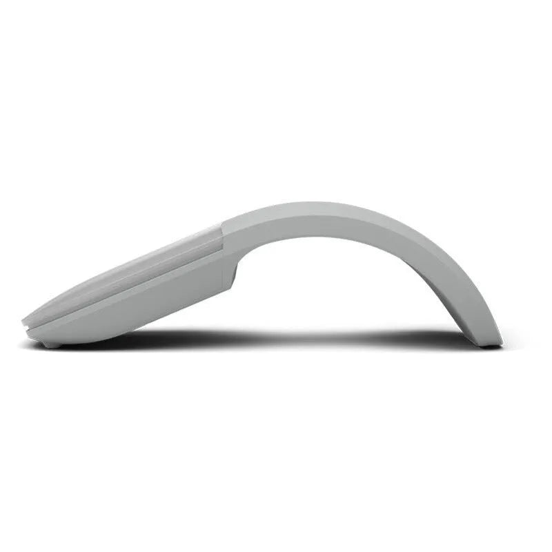 Folding Bluetooth touch wireless mouse shown open and closed with black, white, blue, green colour options