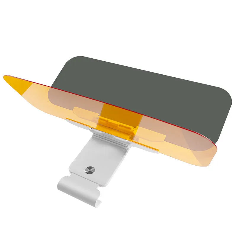 Acrylic anti-glare car sun visor with telescopic installation system