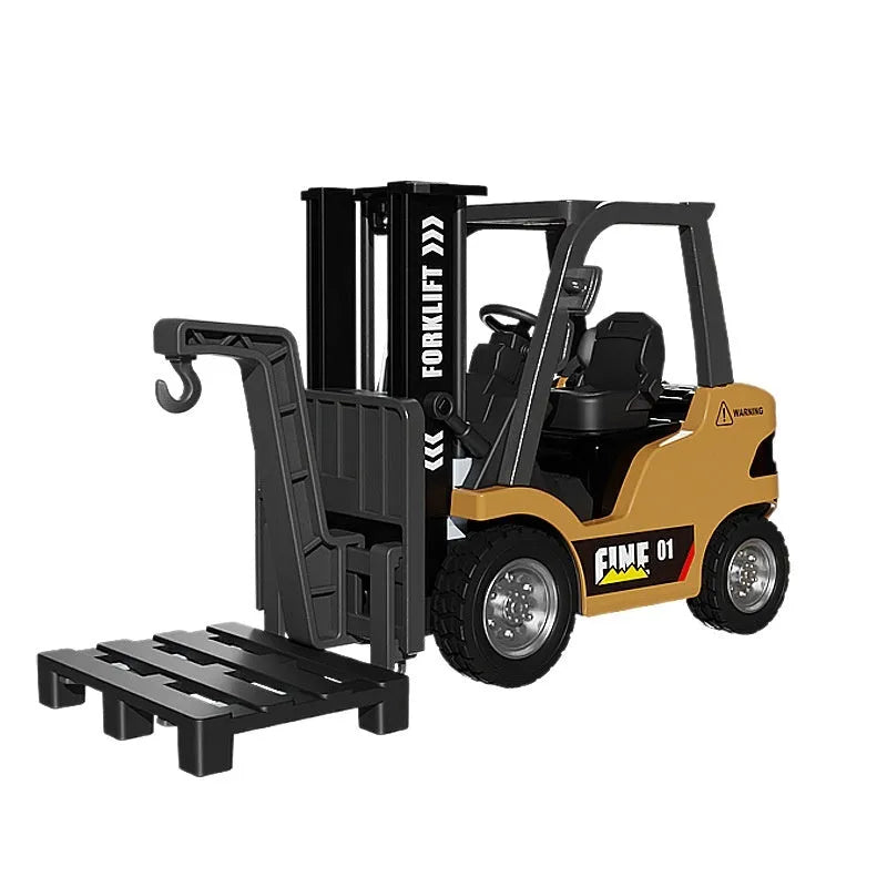 1:64 scale alloy forklift model with Bluetooth remote control and accessory pack