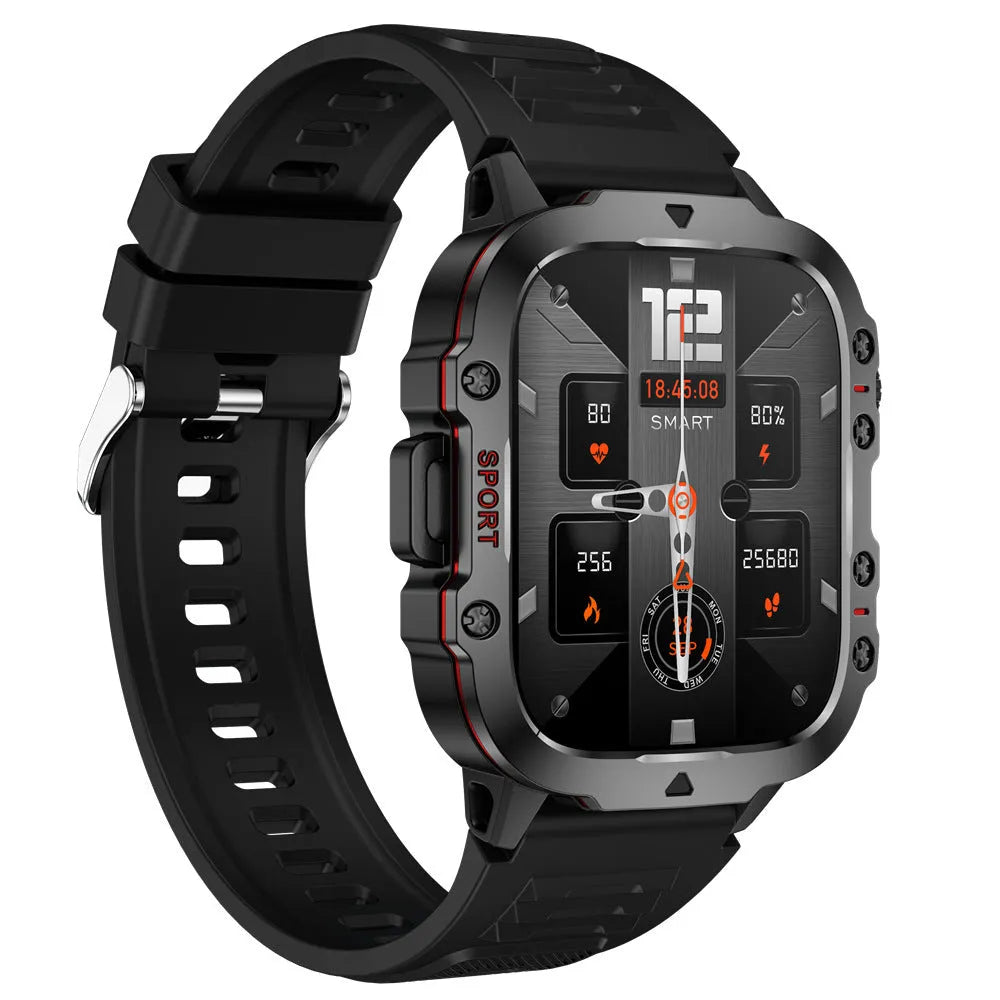 QX11 smart watch with TFT touch screen showing health metrics on wrist