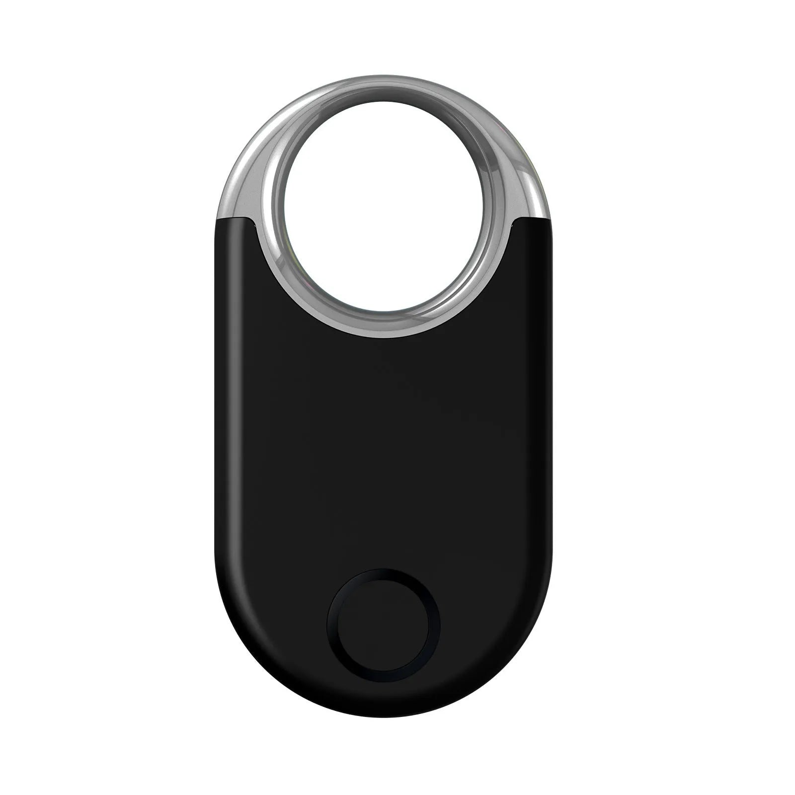Compact black and white GPS tracker for pets and children with USB port