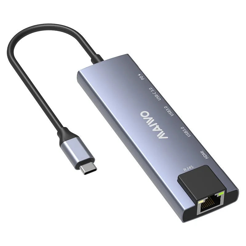 Steam Deck six-port docking station with aluminium alloy shell and Type-C cable