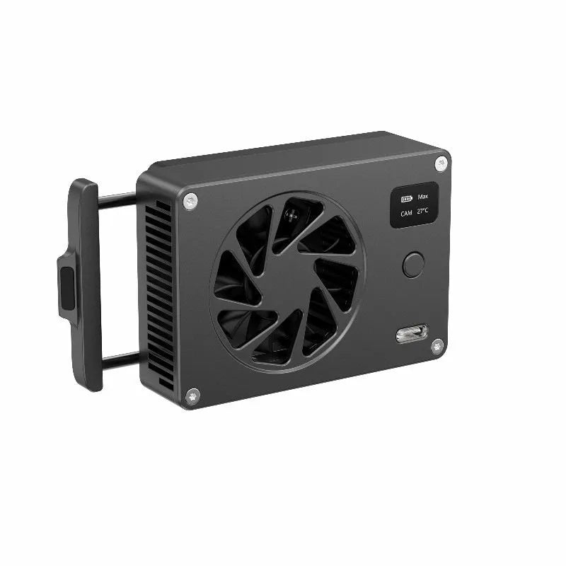 Black aluminium alloy passive radiator heatsink for PC cooling, measuring 89mm by 52mm.