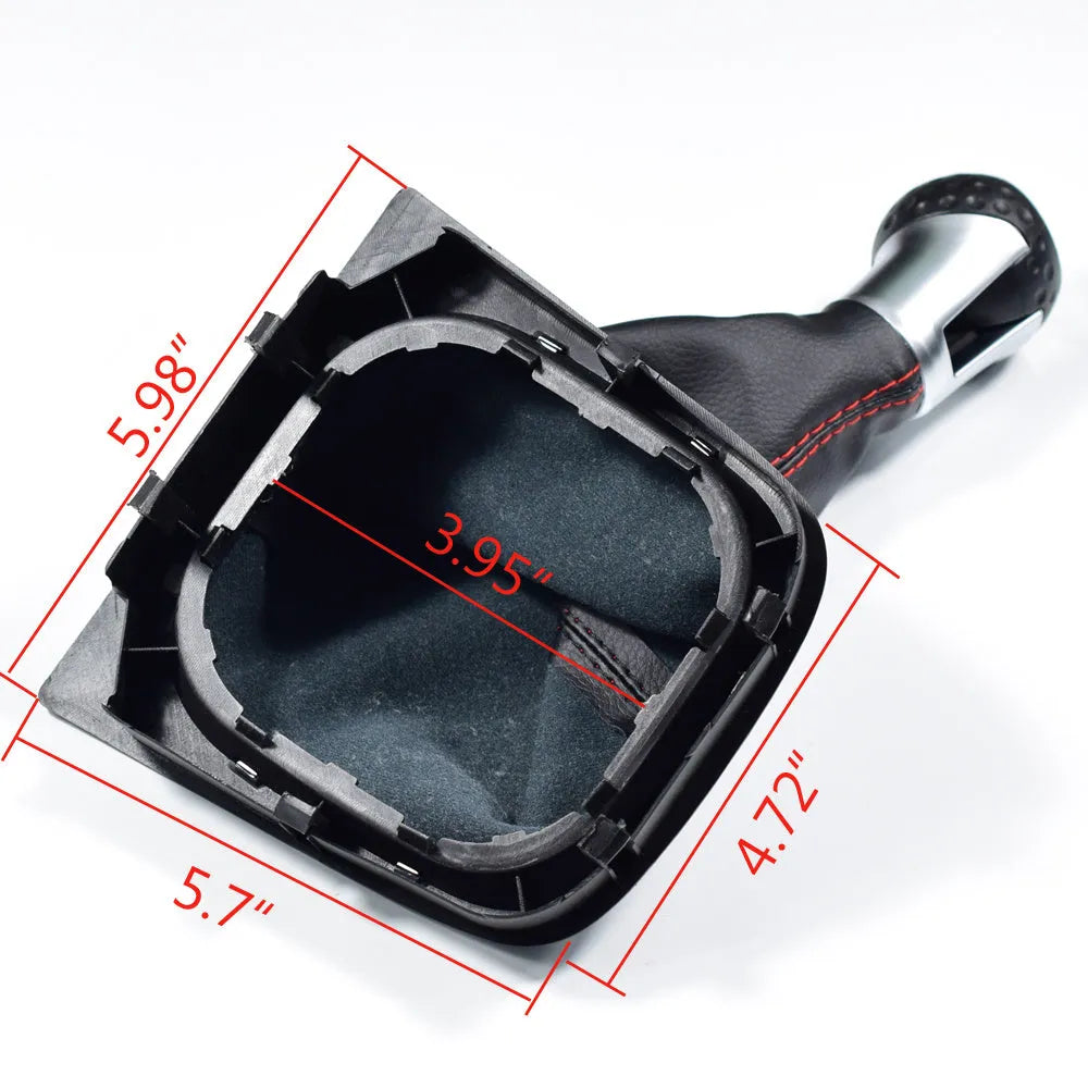 High-quality leather gear lever handball dust boot for Volkswagen Golf 5, 6, and 7 models