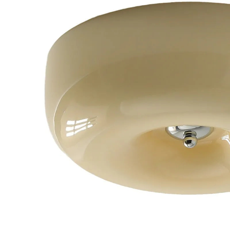 Cream coloured American style bedroom ceiling lamp with three light colour settings