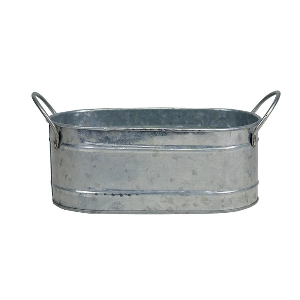 Iron sheet desktop succulent flowerpot for small plants and tabletop decoration