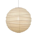 Japanese-style rice paper chandelier lamp in 30cm, 45cm, or 55cm diameter with three-colour adjustable light.