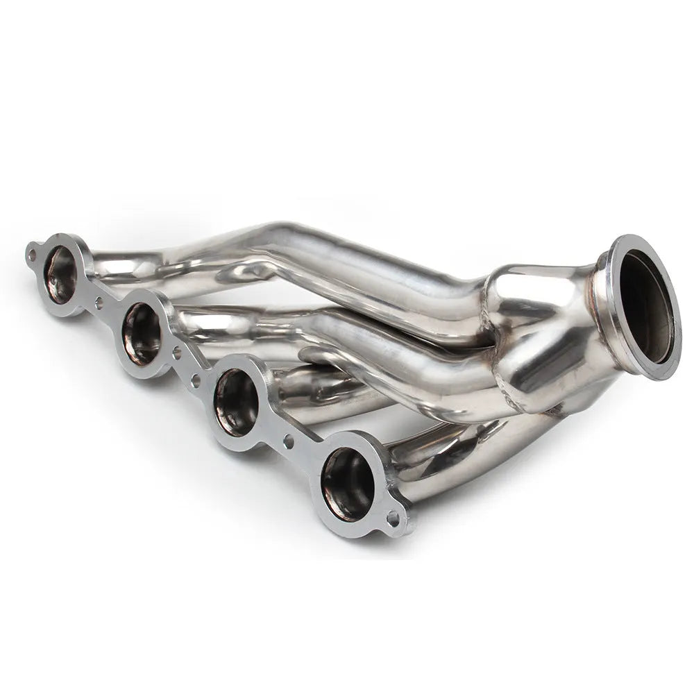 Silver 304 stainless steel modified exhaust manifold banana set for Chevrolet LS engines