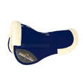 Riding shock absorption balance wool pad in black colour for equestrian and cycling waist protection