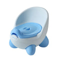 Dandan cartoon-themed baby training toilet stool in blue, green, red, pink, or light blue and green colours.