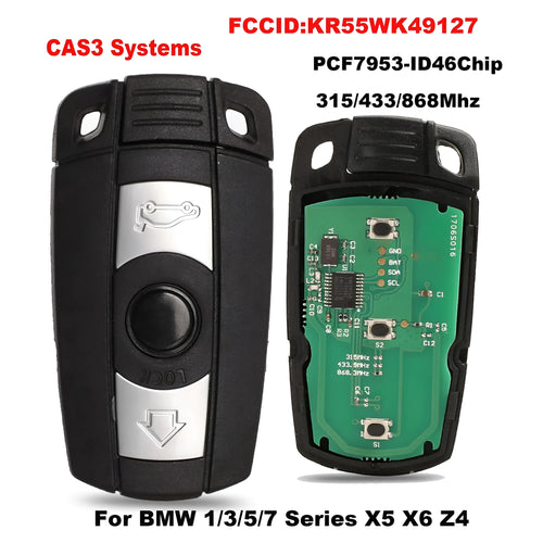 BMW CAS3 semi-intelligent three-button remote car key replacement