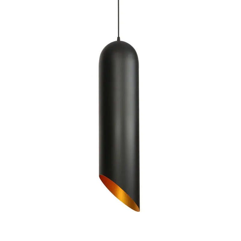 Retro iron art chandelier with matte black finish for bedroom or living room lighting