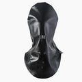 Black leather bondage mask covering eyes and nose area with adjustable strap