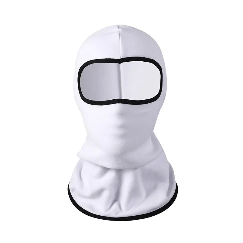 Cotton motorcycle head cover in street-style dome cap design with matching gloves