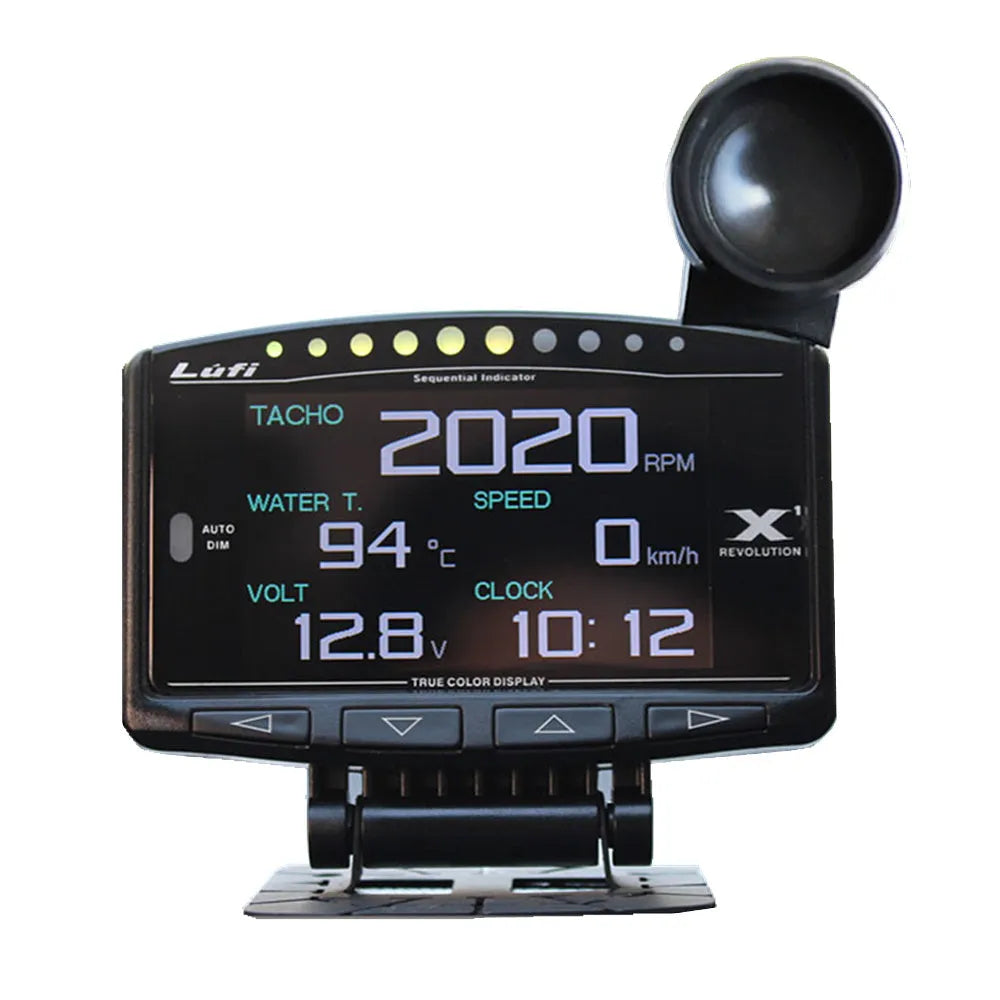 X1 Automotive Multi Function OBD Instrument with LED display and metal casing