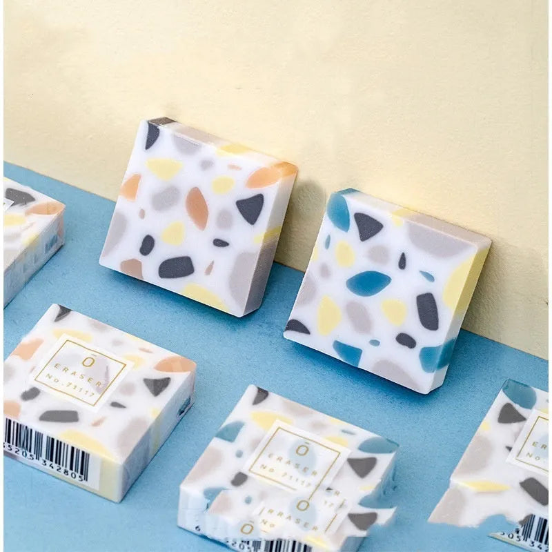 Brick shape traceless rubber eraser for student pencil correction
