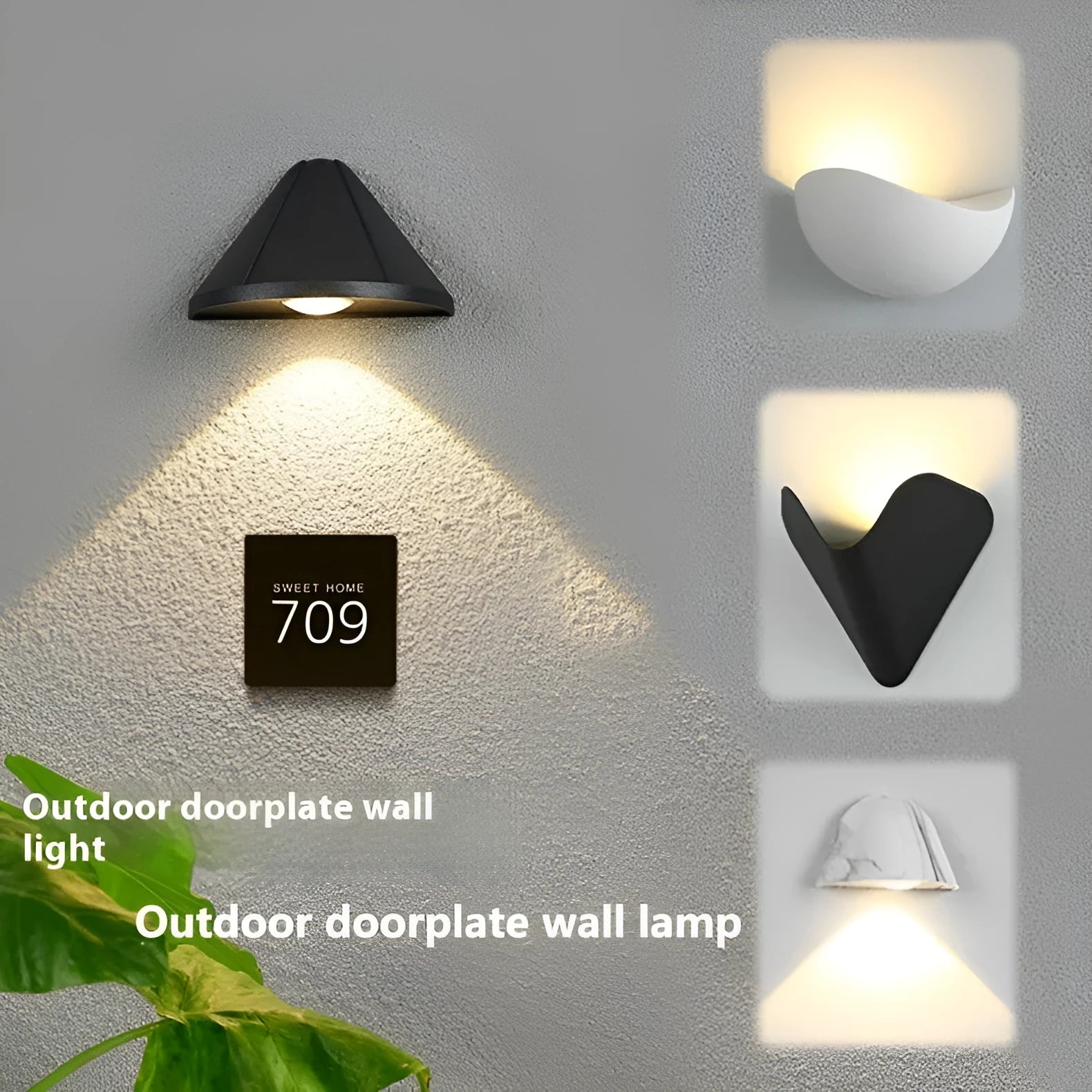 Black and white bird's nest design LED courtyard lamp with IP65 waterproof rating and aluminium alloy construction