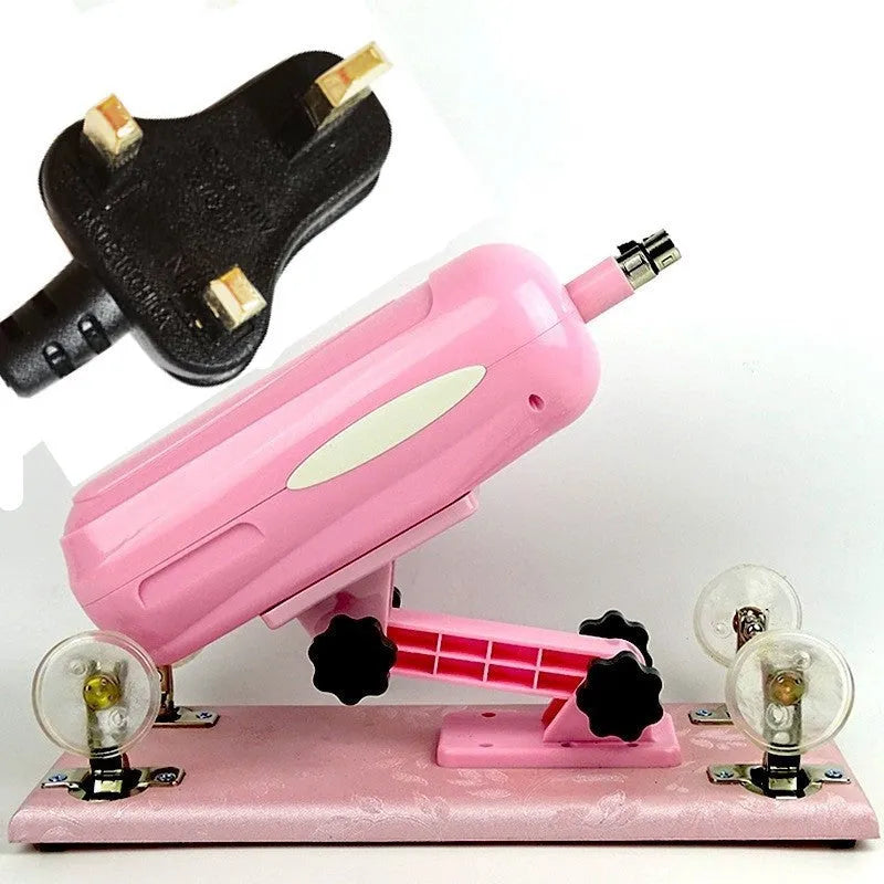 Bobb women's automatic telescopic thrusting sex toy in purple, black, or pink
