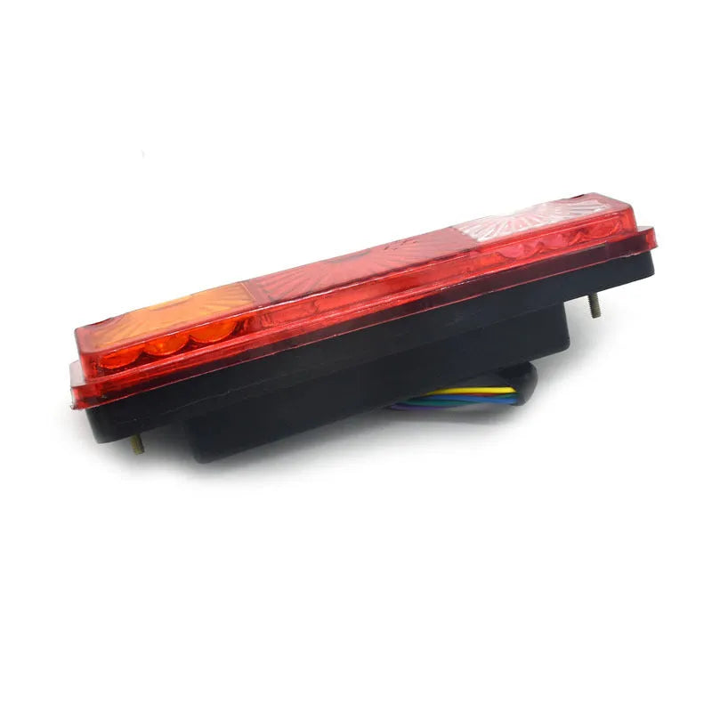 Black semi-closed taillight for electric tricycle, 200mm by 70mm