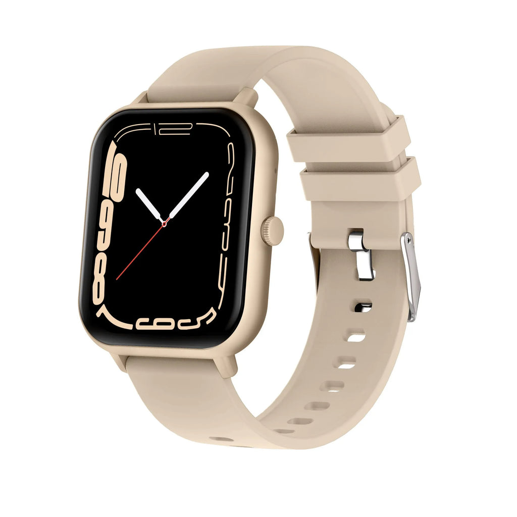 Bluetooth smart watch with heart rate monitoring and step counting on TFT touch screen display