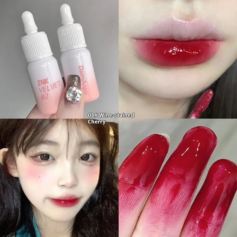 Milk Huhoo series mirror lip lacquer in 3.5g packaging with four shade options