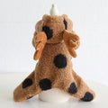 Polka dot elk couple pet costume in four leg and skirt styles for dogs and cats