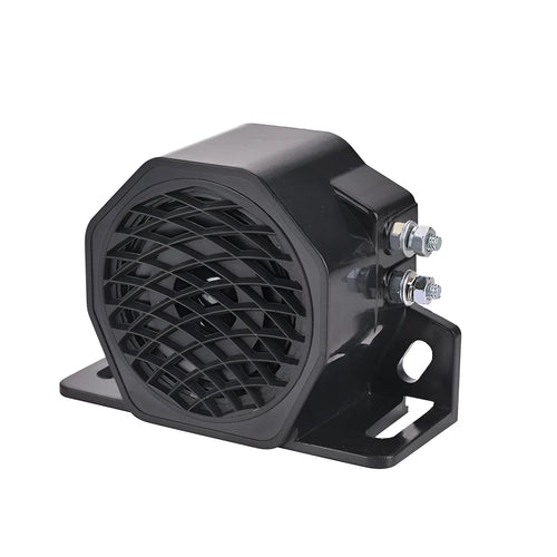 Black GQ-208A reversing horn buzzer for 12-80V vehicle systems with 105dB output