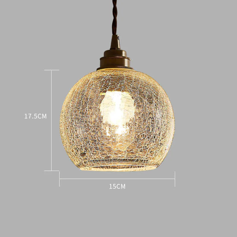 Compact brass-finished copper and glass ball chandelier ceiling light with three colour temperature options.