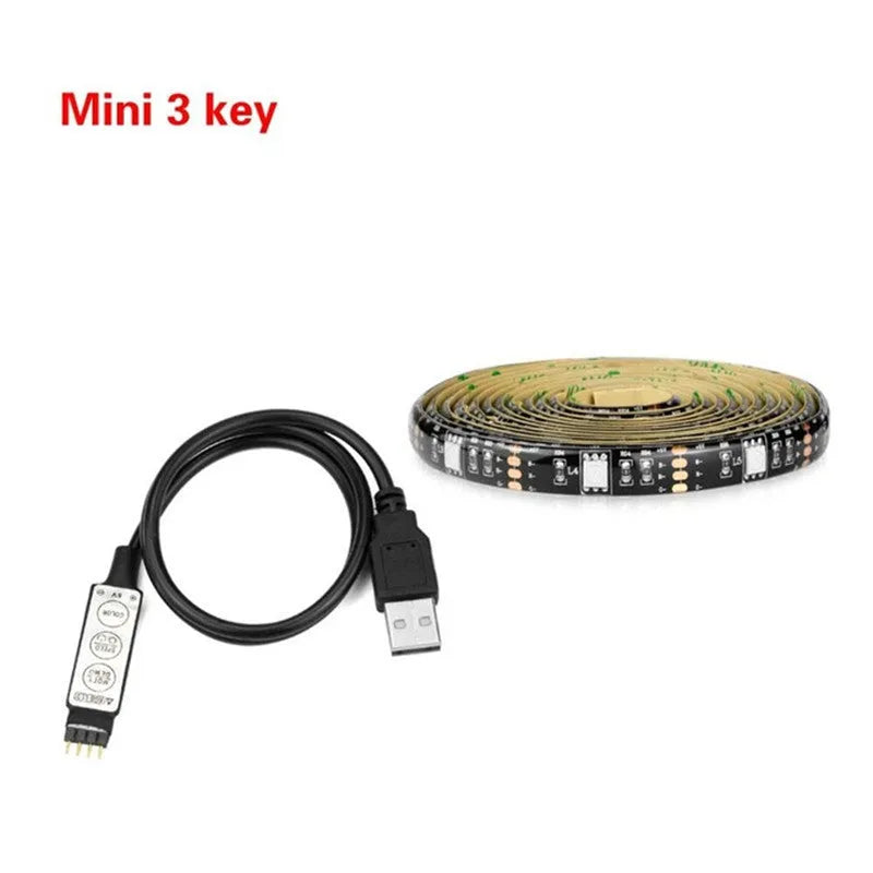 Flexible LED strip lights with 30 LEDs per metre for TV and computer background illumination