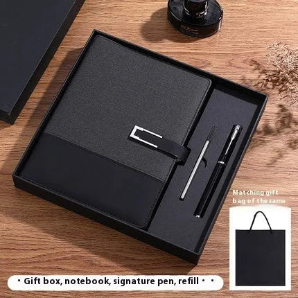 A5 soft leather notebook with PU cover and wood-free paper in choice of five colours