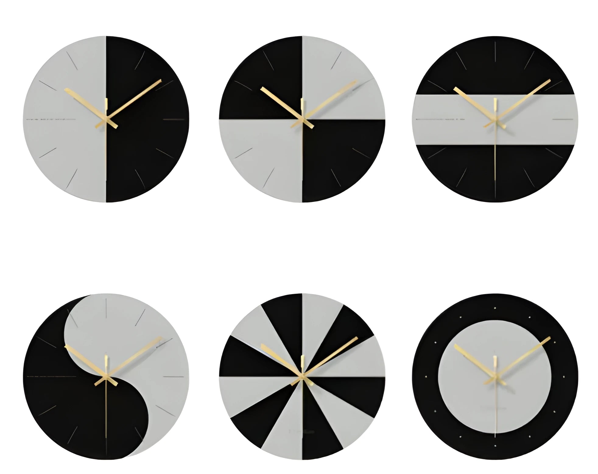 Transparent tempered glass wall clock with minimalist markings, 29.5cm diameter
