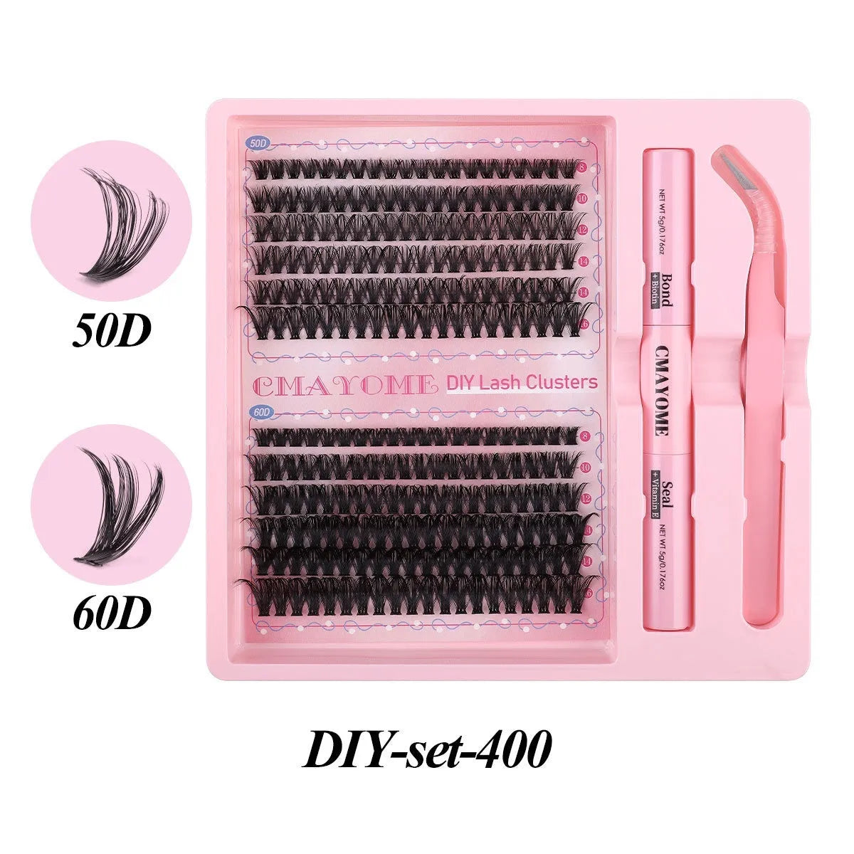 DIY single cluster false eyelashes with 15.5cm length artificial fibre material