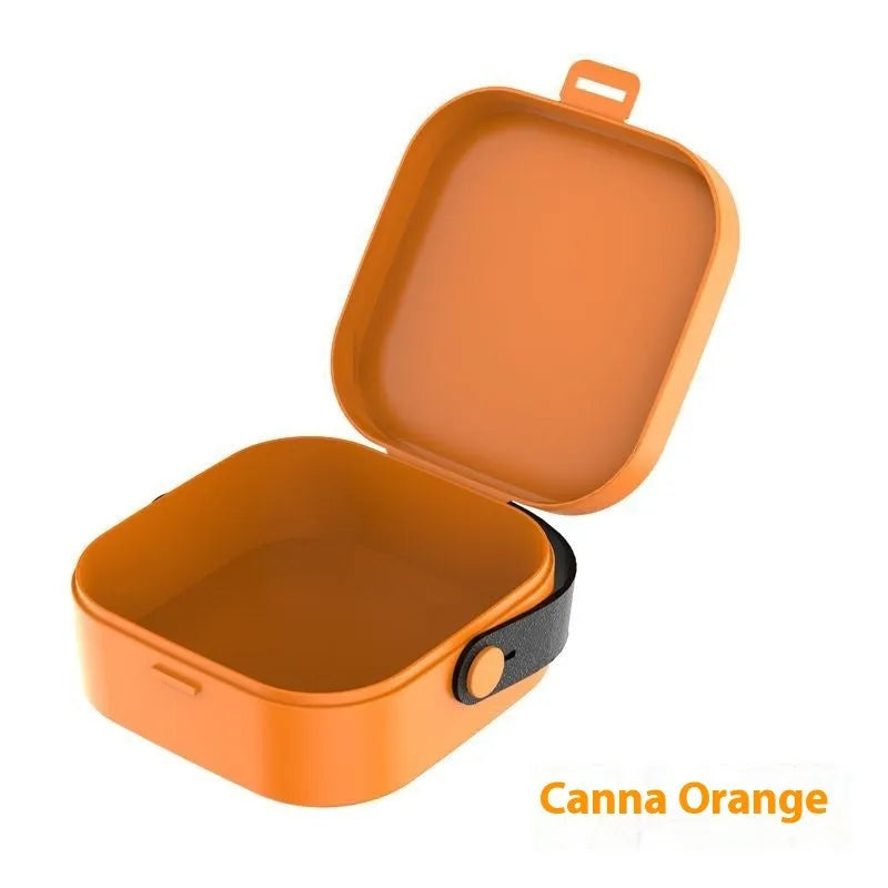 Medium portable storage box with lid for organising cables in five colour options