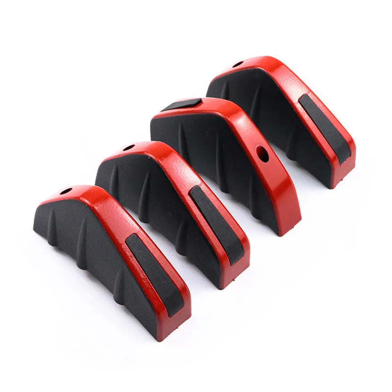 Black triangular ABS rear spoiler lip for automotive chassis, 15cm length