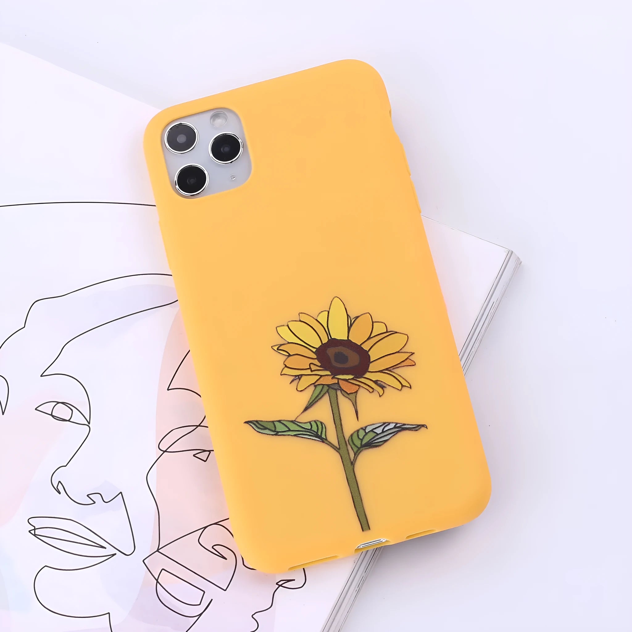 TPU mobile phone case for iPhone in multiple colour options showing back cover design