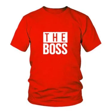 Men's loose fit round neck T-shirt with a printed graphic, short sleeves, on a white background.