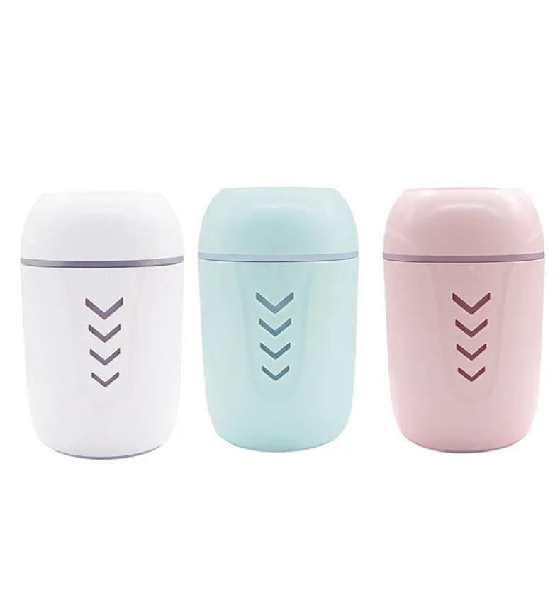 X3 portable car humidifier in columnar design with 200ml tank and dual power options