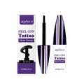 Tearable liquid eyebrow pencil with precision applicator tip in waterproof formula