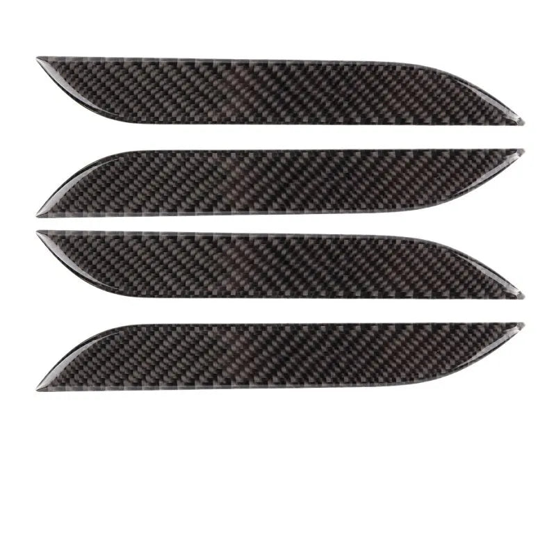 Carbon fibre door handle protection patches for Tesla Model S with adhesive backing