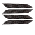 Carbon fibre door handle protection patches for Tesla Model S with adhesive backing