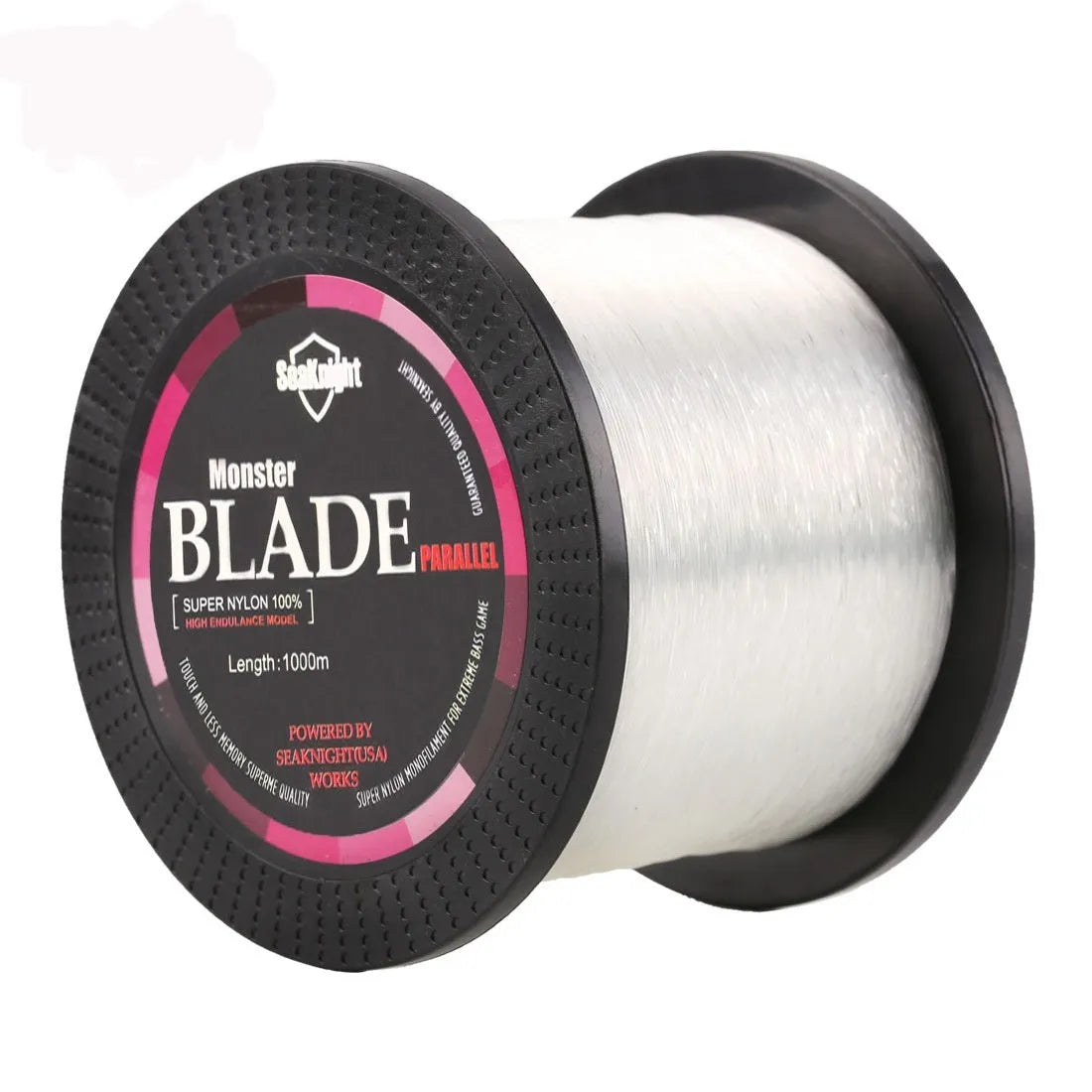 Seaknight 1000 metre spool of nylon fishing line in available colours and diameters.