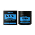 Green soft candy NAD+ supplement gummies in tub with nicotinamide nucleoside
