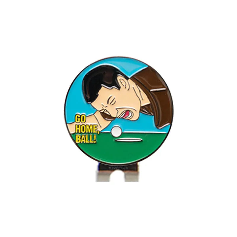 Zinc alloy golf hat clip with personalised dragon year or custom mark design