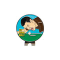 Zinc alloy golf hat clip with personalised dragon year or custom mark design