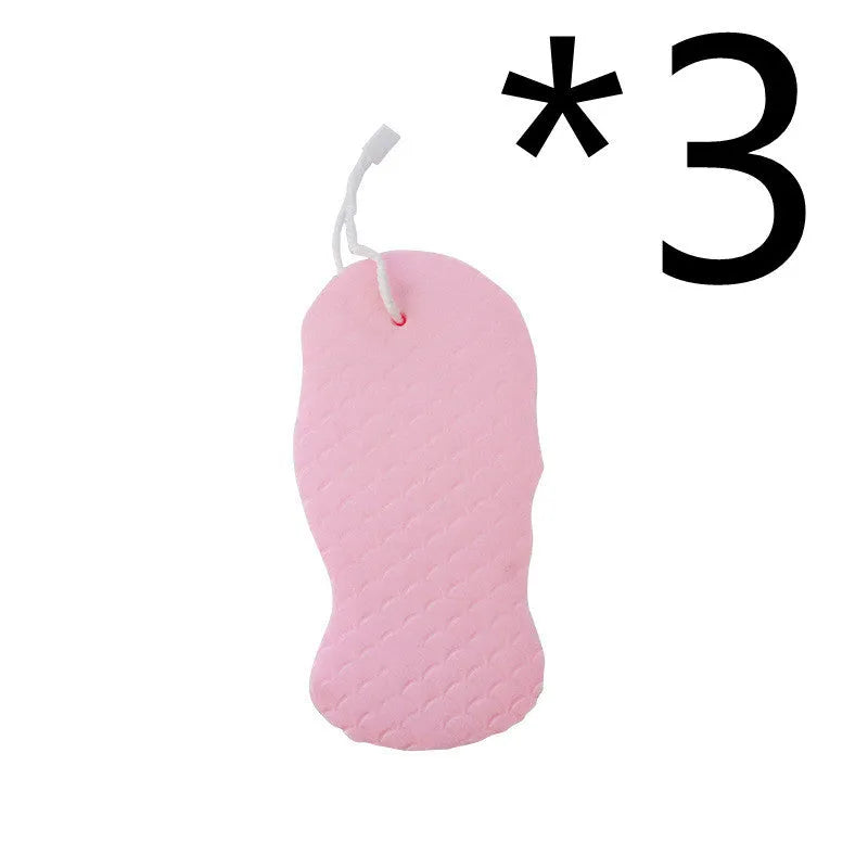 3D fish scale pattern bath sponge in light blue colour showing textured exfoliating surface