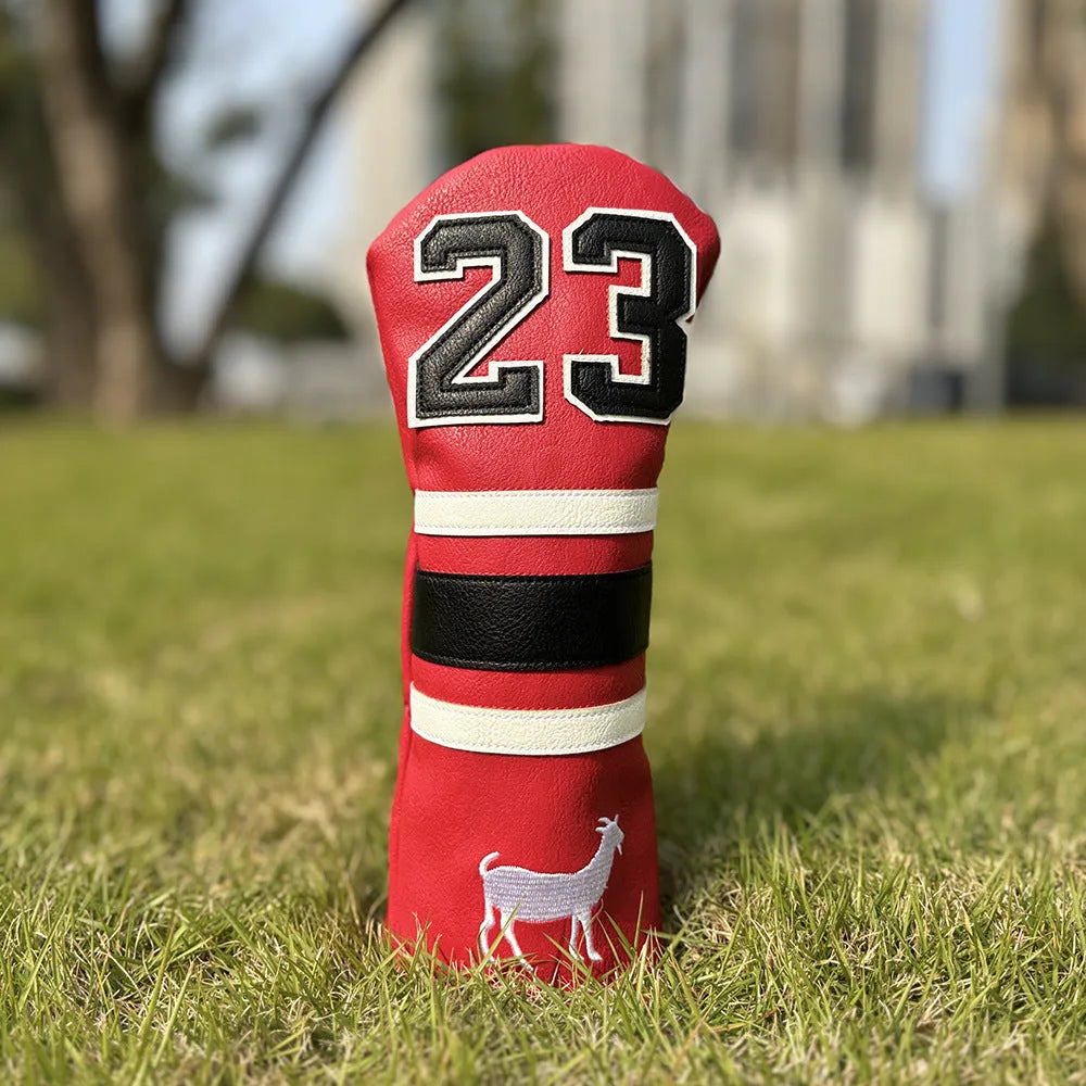Wooden pole design golf club sleeve set with four headcovers in choice of colours