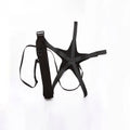 Black football juggling belt with rotating mechanism for training, 2 metre length