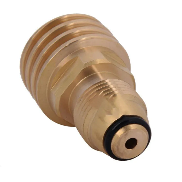 Brass gas brazier adapter with 7mm taper thread for household gas charging applications